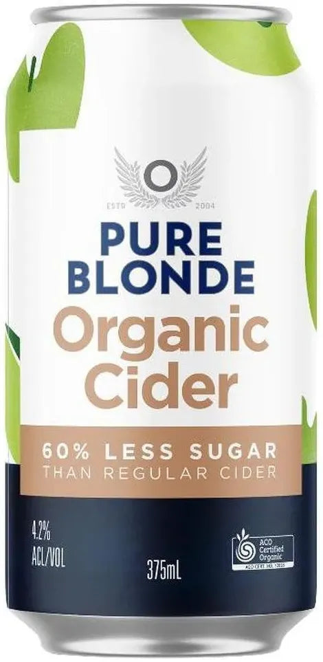 Buy Pure Blonde Organic Apple Cider 375ml Online at Bottle Stop