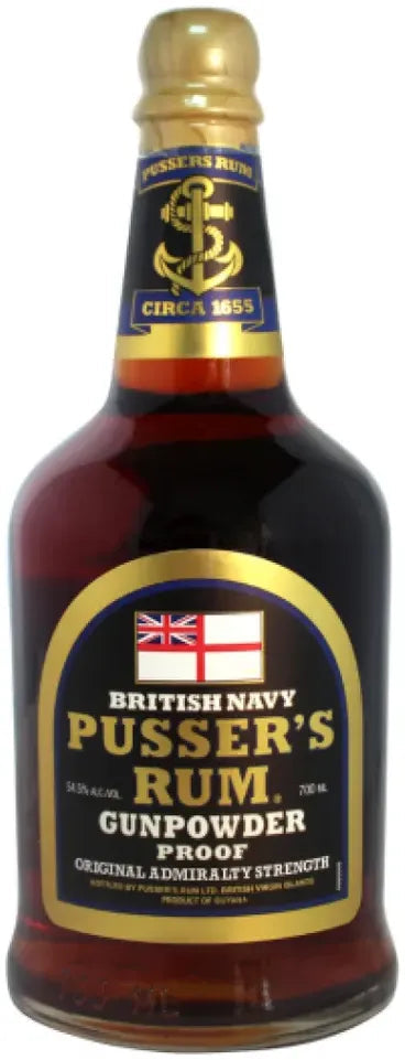 Buy Pusser's British Navy Gunpowder Proof Rum 700ml Online at Bottle Stop