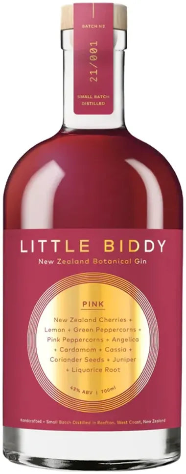 Buy Reefton Distilling Co Little Biddy Pink Gin 700ml Online at Bottle Stop