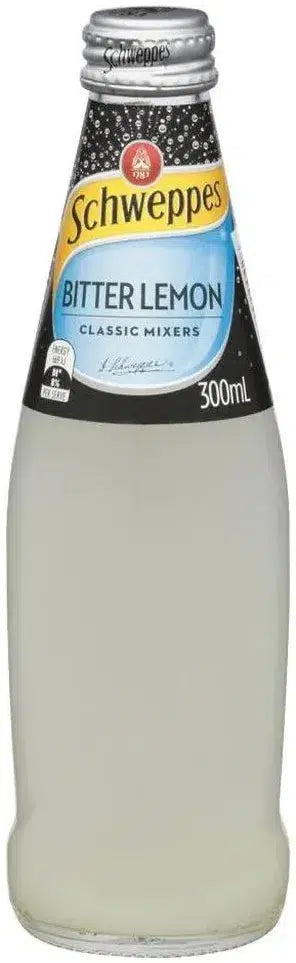 Buy Schweppes Bitter Lemon Glass Bottle 300ml Online at Bottle Stop