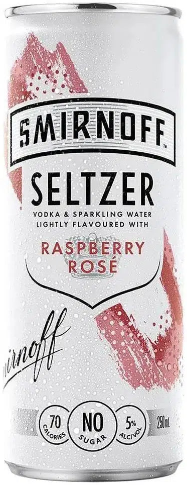 Buy Smirnoff Raspberry Rose Seltzer 250ml Online at Bottle Stop