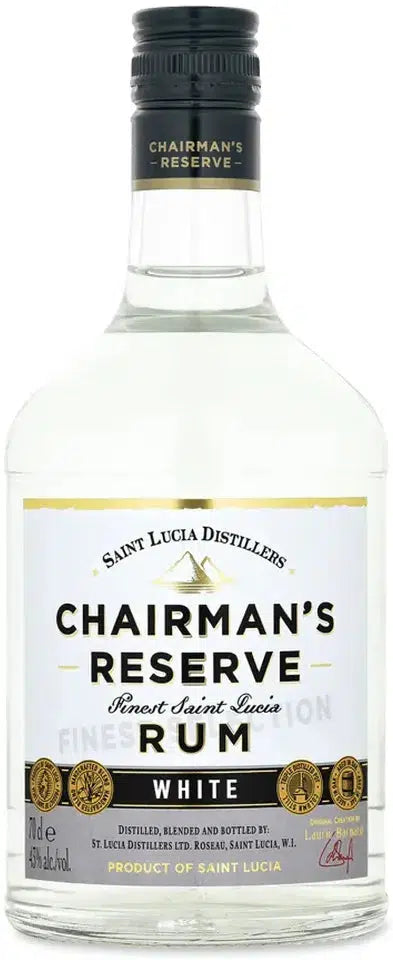 Buy St Lucia Chairmans Reserve White Label Rum 700ml Online at Bottle Stop