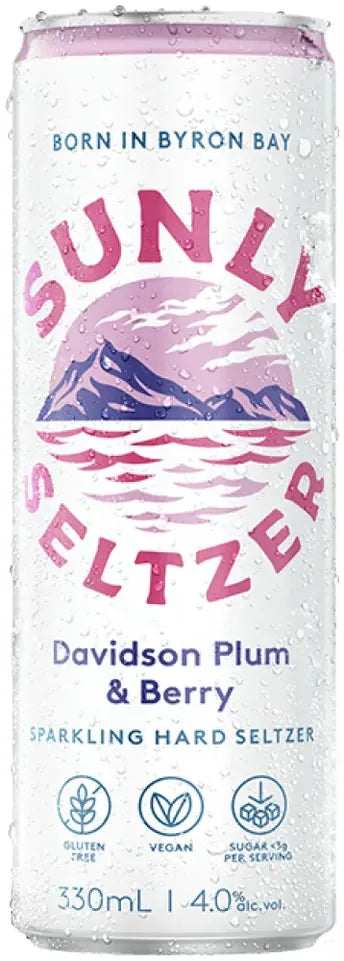 Buy Sunly Seltzer Davidson Plum & Berry Seltzer 330ml Online at Bottle Stop