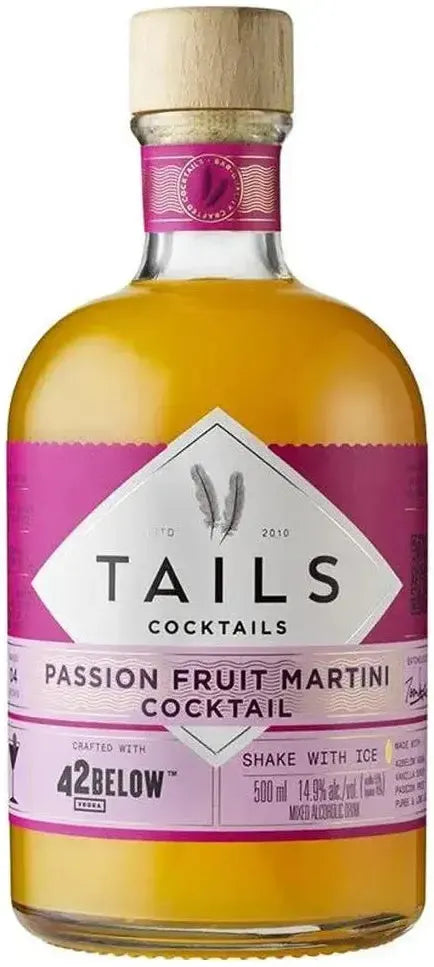 Buy Tails Passionfruit Martini and Bonus Cocktail Shaker Gift Pack 500ml Online at Bottle Stop