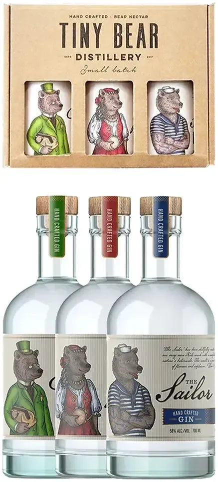 Buy Tiny Bear Distillery Trio Gift Box 3 X 200ml Online at Bottle Stop