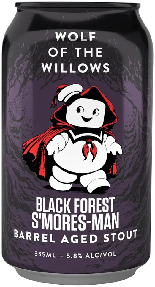 Buy Wolf of the Willows Black Forest S'mores-man Ba Stout 355ml Online at Bottle Stop