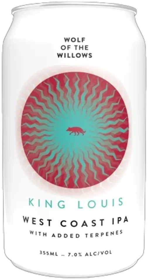 Buy Wolf Of The Willows King Louis Terpene West Coast IPA 355ml Online at Bottle Stop