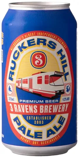 3 Ravens Ruckers Hill Pale Ale 375ml - BoozeBud