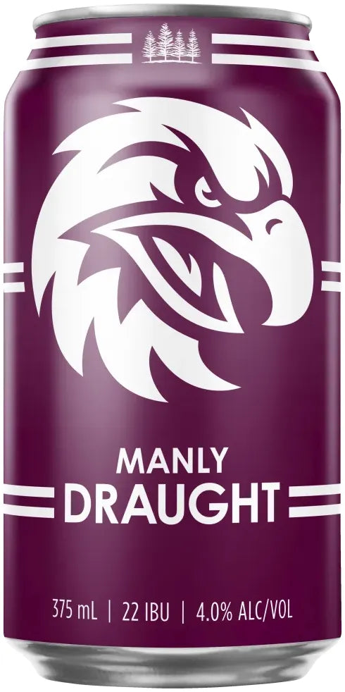 Buy 4 Pines Manly Warringah Eagles Lager 24 Pack Cans 375ml Online at Bottle Stop