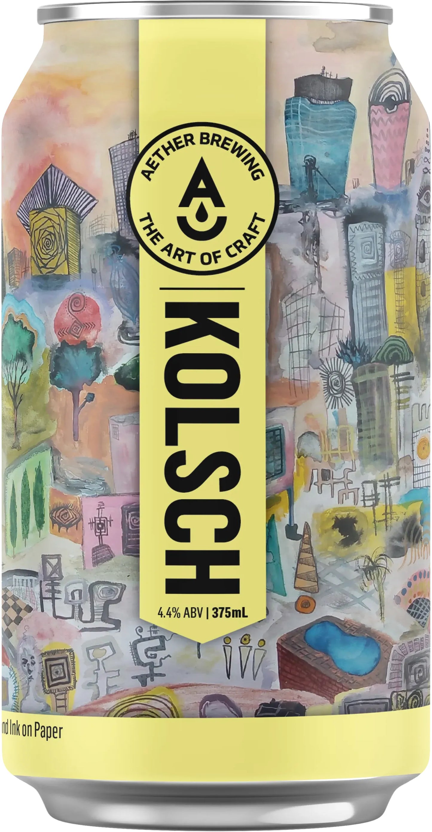 Aether Brewing Kolsch 4.4% 16 Pack Cans 375ml | Bottle Stop