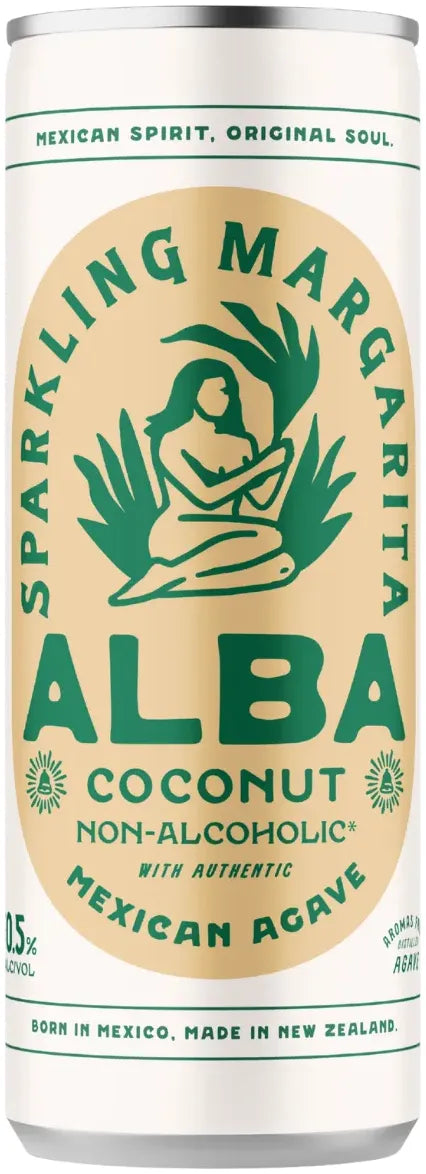Alba Non-Alc Sparkling Coconut Margarita 24 Pack Cans 250ml | Bottle Stop