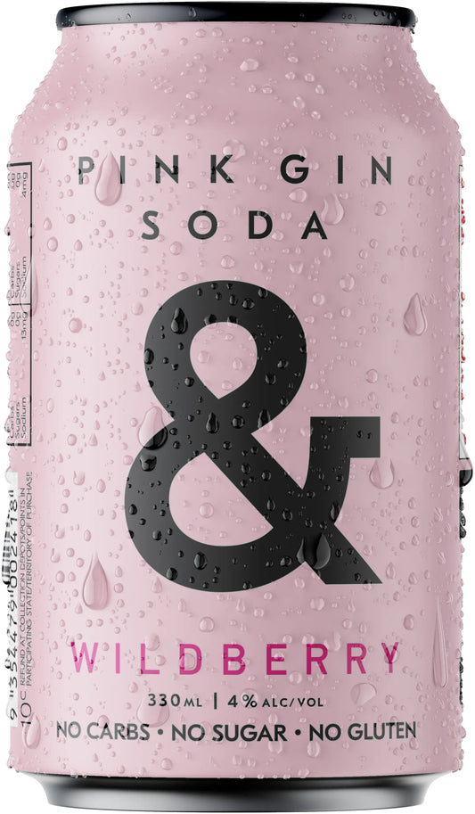Ampersand Projects Pink Gin Soda 4% 24 Pack Cans 330ml | Bottle Stop