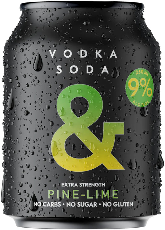 Ampersand Projects Vodka Soda Pine Lime 9% 24 Pack Cans 250ml | Bottle Stop
