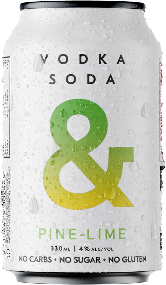 Ampersand Projects Vodka & Pine Lime 4% 24 Pack Cans 330ml | Bottle Stop