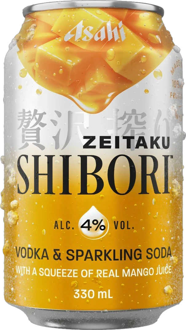Asahi Zeitaku Shibori Vodka & Soda Mango 4% 24 Pack Cans 330ml | Bottle Stop