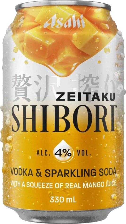 Asahi Zeitaku Shibori Vodka & Soda Mango 4% 24 Pack Cans 330ml | Bottle Stop