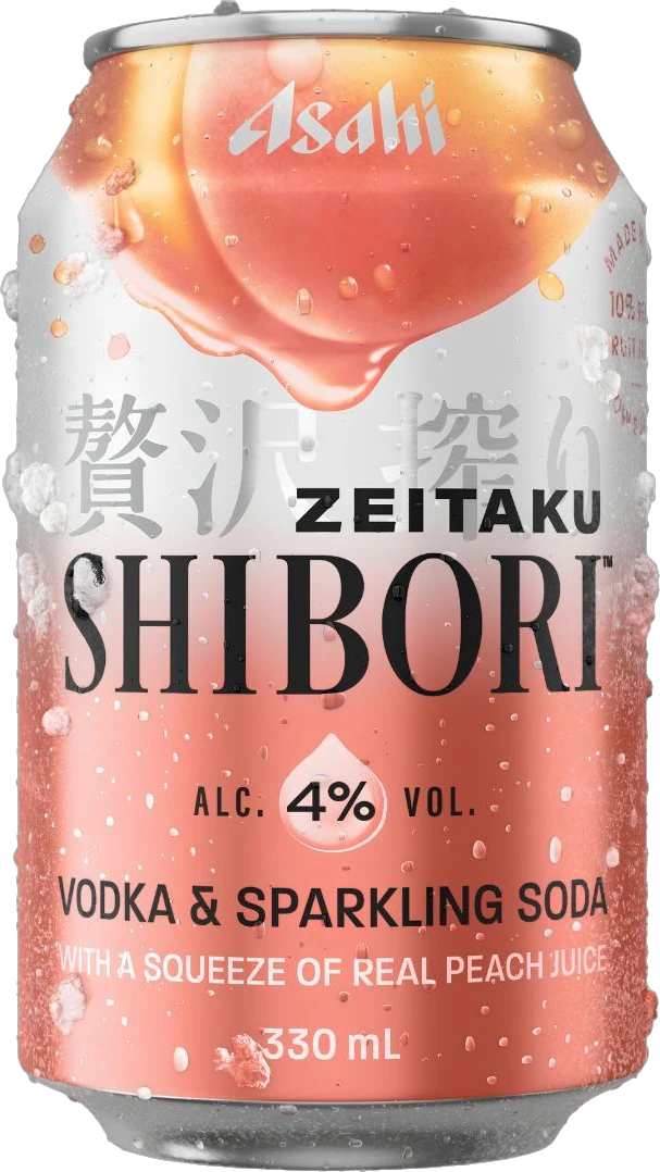 Asahi Zeitaku Shibori Vodka & Soda Peach 4% 24 Pack Cans 330ml | Bottle Stop