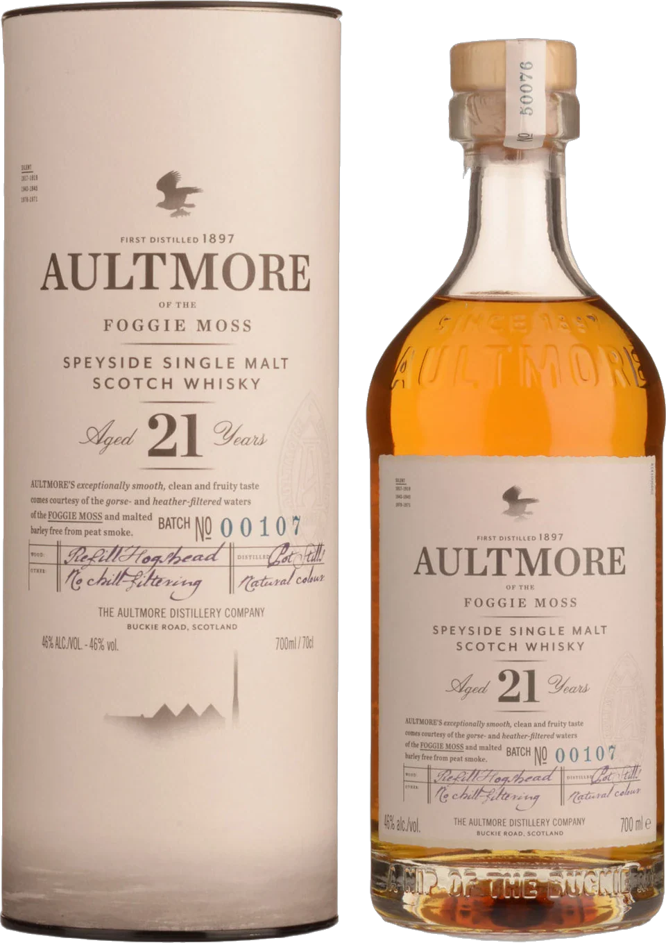 Aultmore 21 Year Old Single Malt Scotch Whisky 500ml | Bottle Stop