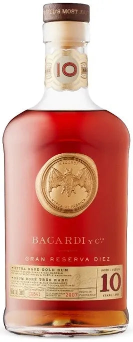 Bacardi 10 Year Old Gran Reserva Diez 700ml | Bottle Stop