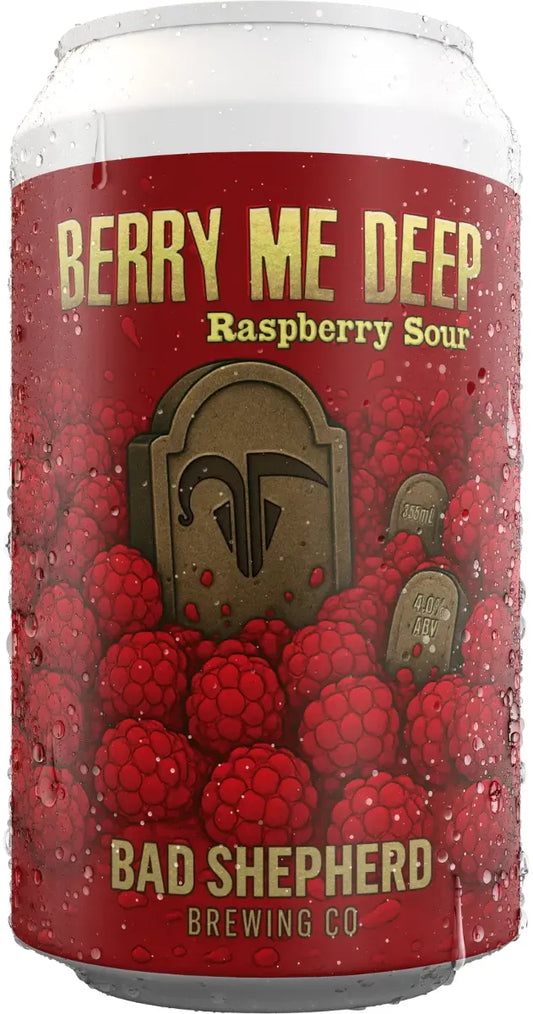 Bad Shepherd Brewing Co Berry Me Deep Raspberry Sour 4% 24 Pack Cans 355ml | Bottle Stop