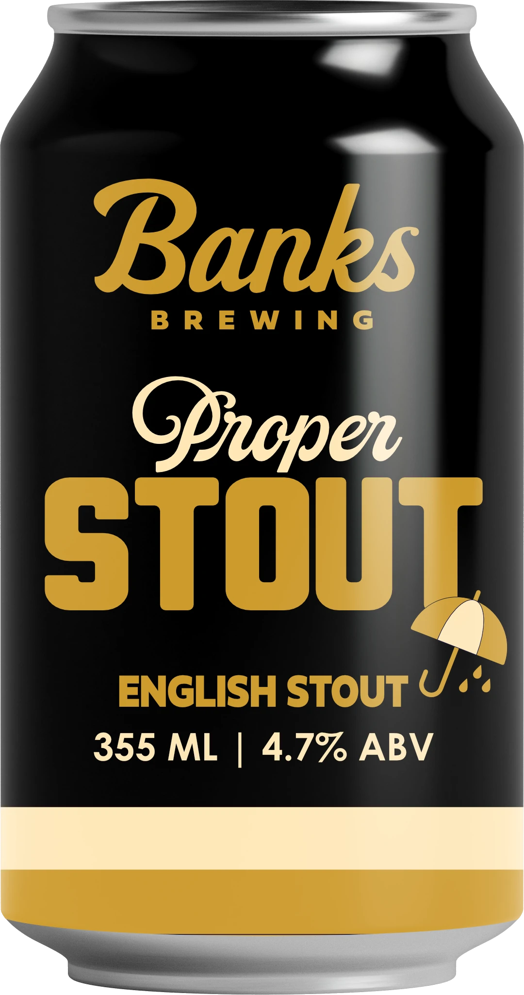 Banks Brewing Proper Stout 4.7% 24 Pack Cans 355ml | Bottle Stop