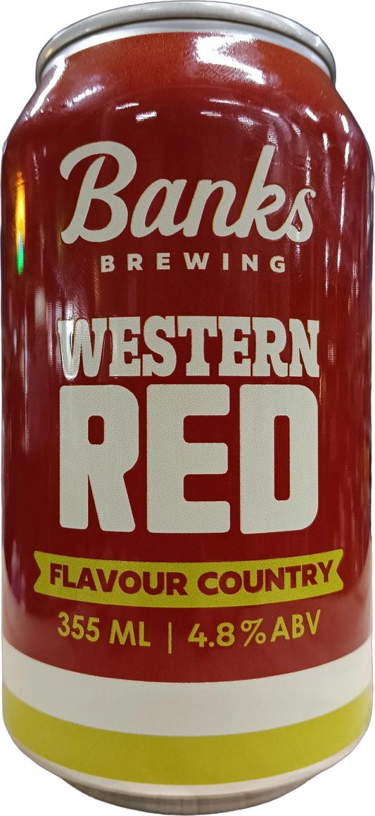 Banks Brewing Western Red 4.8% 24 Pack Cans 355ml | Bottle Stop