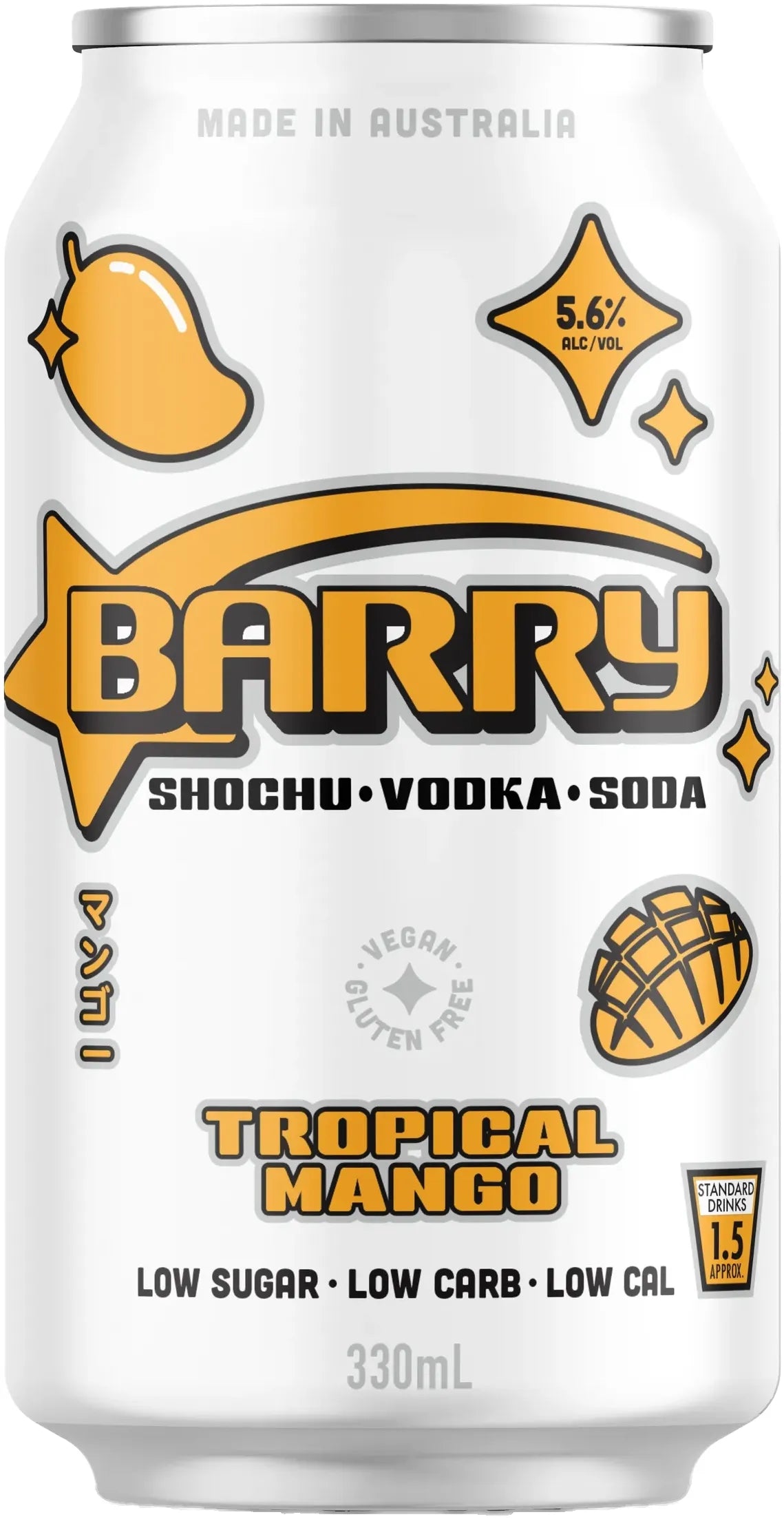 Barry Tropical Mango 330ml