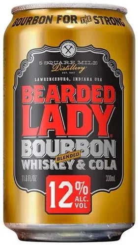 Buy Bearded Lady Bourbon & Cola Cans 330ml Online at Bottle Stop
