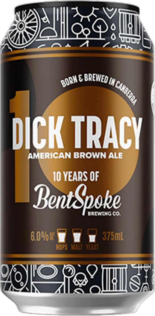 Bentspoke Brewing Co. Dick Tracy American Brown Ale 6% 16 Pack Cans 375ml | Bottle Stop