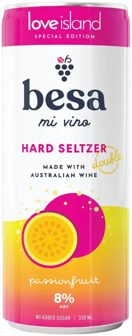 Besa Mi Vino Passionfruit Hard Seltzer 8% 24 Pack Cans 330ml | Bottle Stop