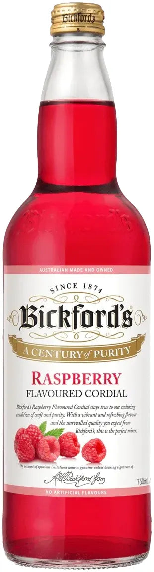 Buy Bickfords Raspberry Cordial 750ml Online at Bottle Stop
