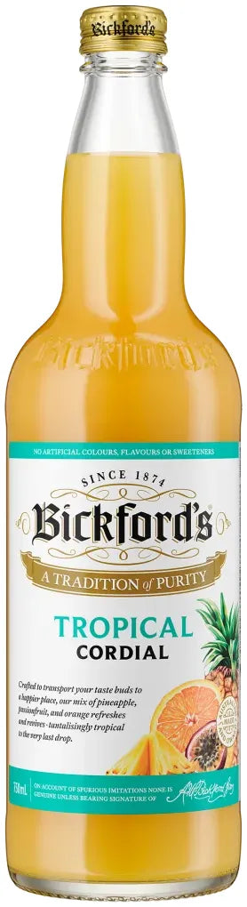 Buy Bickfords Tropical Cordial 750ml Online at Bottle Stop