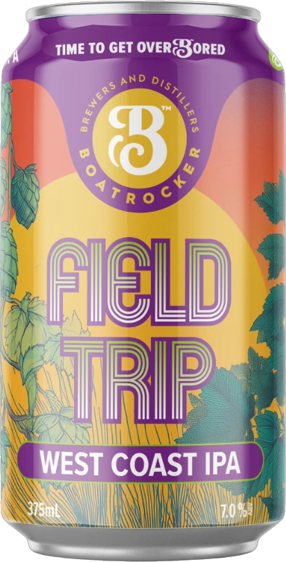 Boatrocker Field Trip West Coast IPA 7% 24 Pack Cans 375ml | Bottle Stop