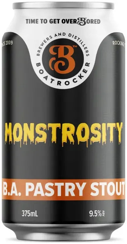 Buy Boatrocker Monstrosity Barrel Aged Stout 9.5% 16 Pack Cans 375ml Online at Bottle Stop