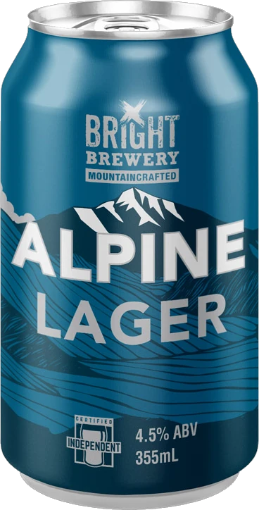 Bright Brewery Alpine Lager 4.5% 24 Pack Cans 355ml | Bottle Stop
