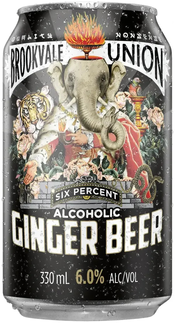 Buy Brookvale Union Ginger Beer 6% Cans 330ml Online at Bottle Stop