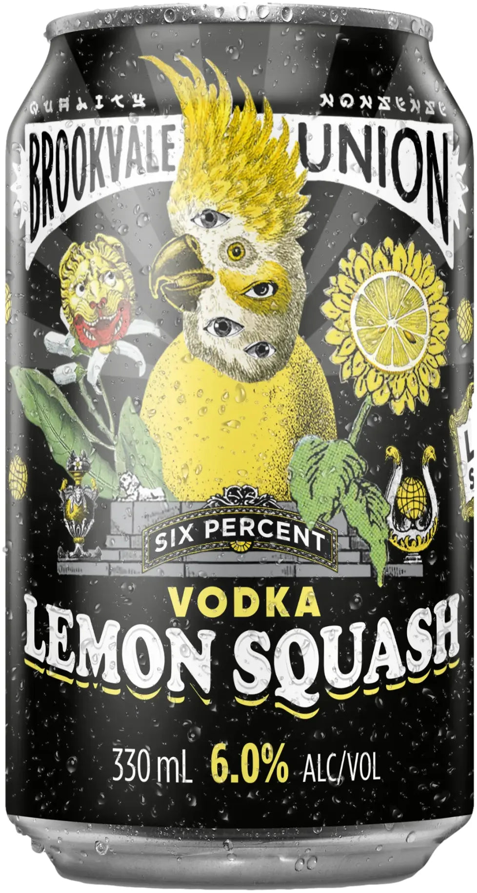 Buy Brookvale Union Lemon Squash 6% Cans 330ml Online at Bottle Stop