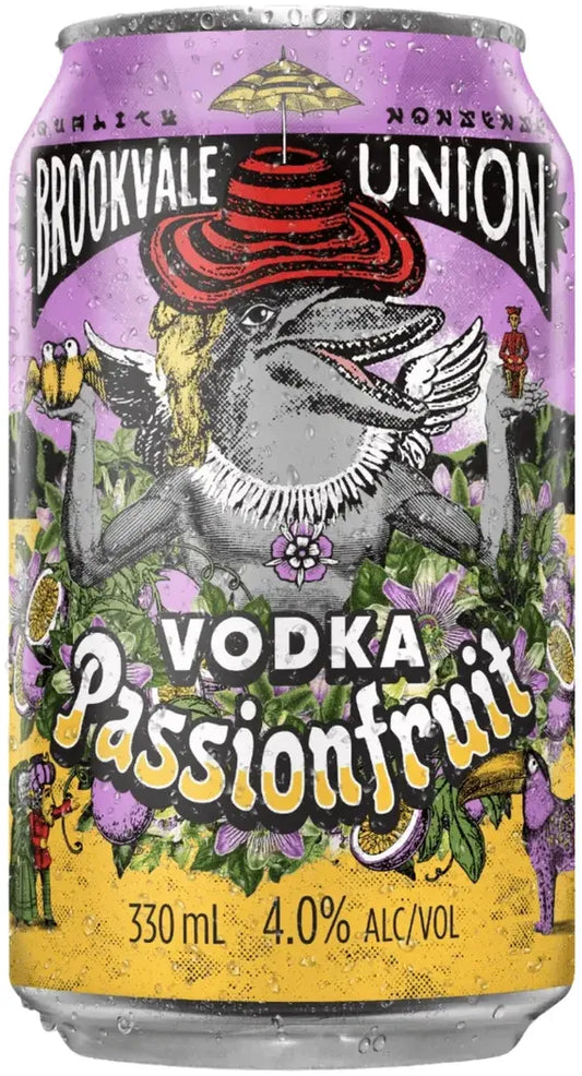 Buy Brookvale Union Passionfruit 4% Cans 330ml Online at Bottle Stop