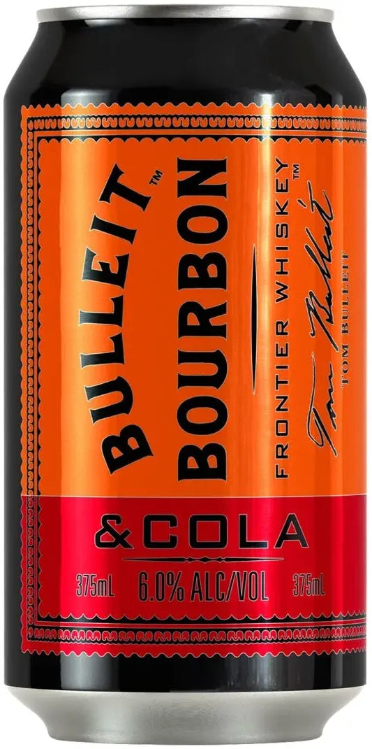 Buy Bulleit Bourbon & Cola 4.5% Cans 375ml Online at Bottle Stop