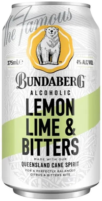 Buy Bundaberg Lemon Lime & Bitters 4% Bottles 375ml Online at Bottle Stop