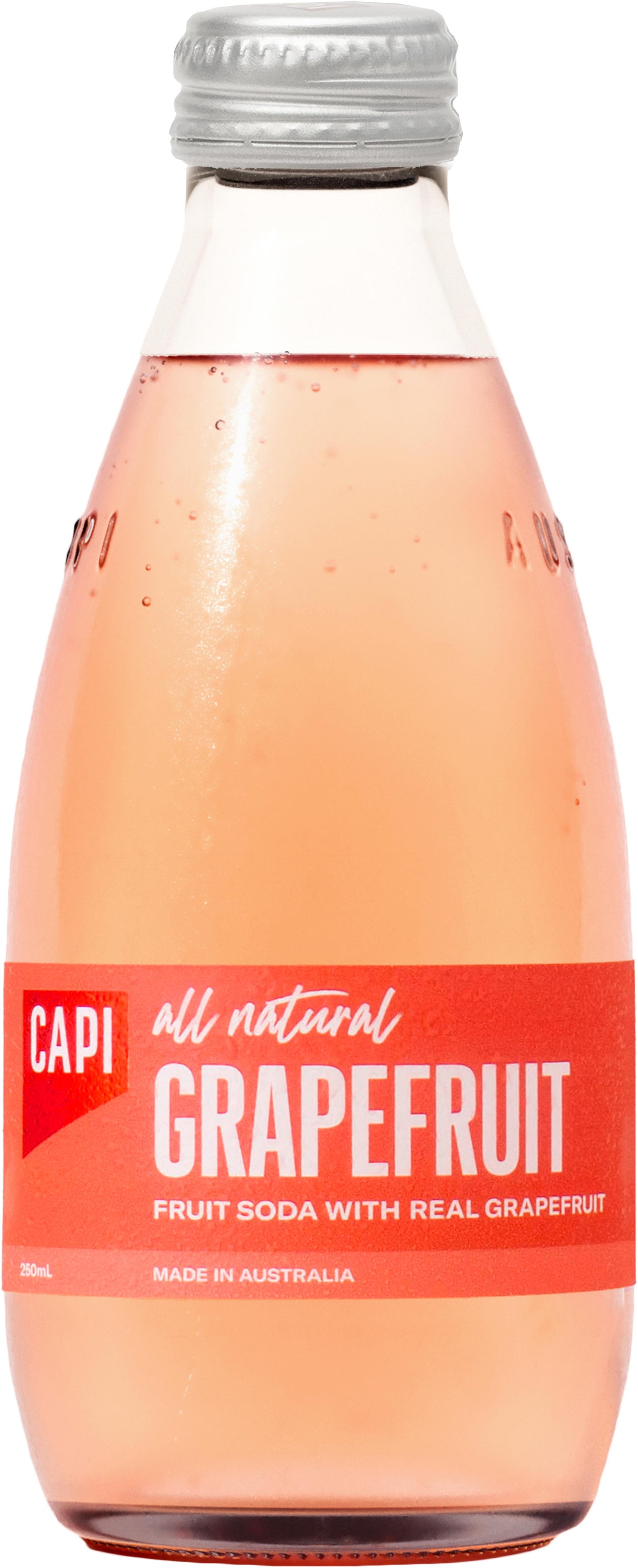 Buy CAPI Pink Grapefruit Soda 250ml Online at Bottle Stop