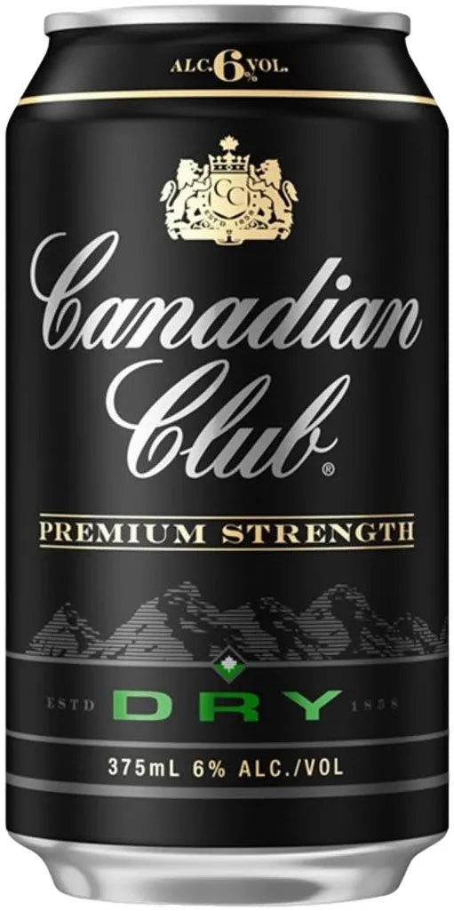 Canadian Club & Dry Premium 6% 24 Pack Cans 375ml