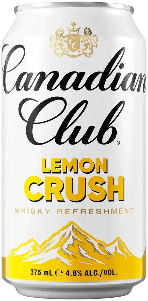 Canadian Club Lemon Crush 4.8% 30 Pack Cans 375ml | Bottle Stop