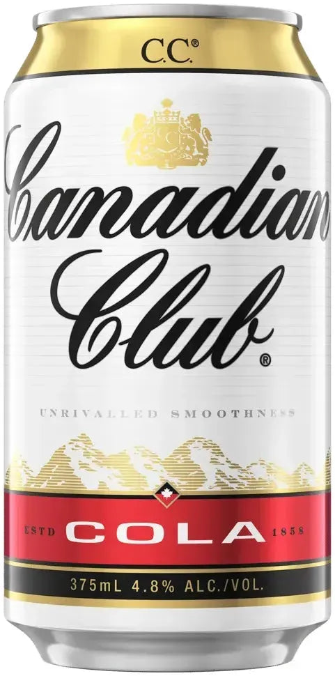 Buy Canadian Club Whisky & Cola 4.8% 24 Pack Cans 375ml Online at Bottle Stop