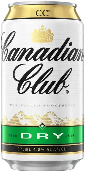 Buy Canadian Club Whisky & Dry 4.8% 24 Pack Cans 375ml Online at Bottle Stop