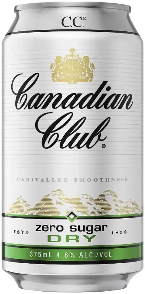 Buy Canadian Club Whisky & Dry Zero 4.8% 30 Pack Cans 375ml Online at Bottle Stop