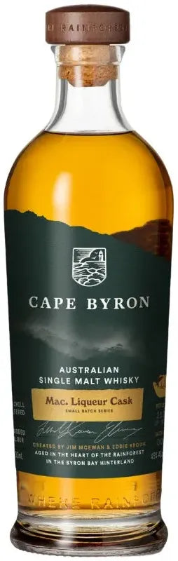 Buy Cape Byron Distillery Mac. Liqueur Cask Single Malt Whisky 700ml Online at Bottle Stop
