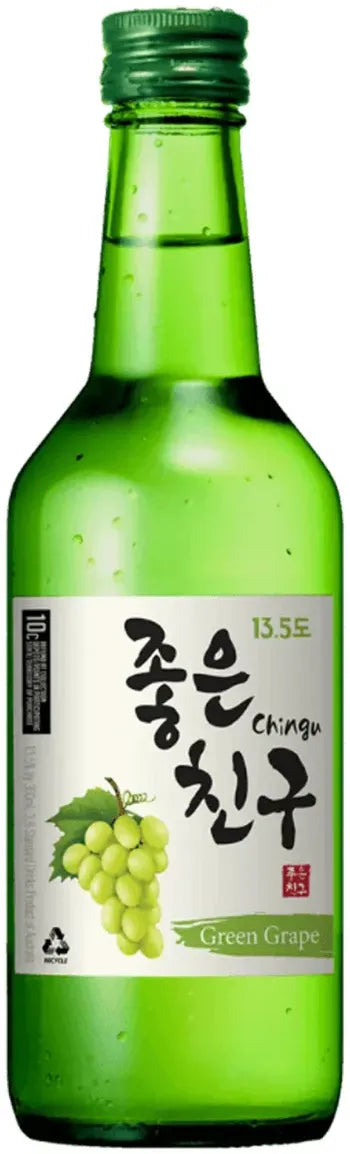 Buy Chingu Green Grape Soju 13.5% 20 Pack Bottles 360ml Online at Bottle Stop
