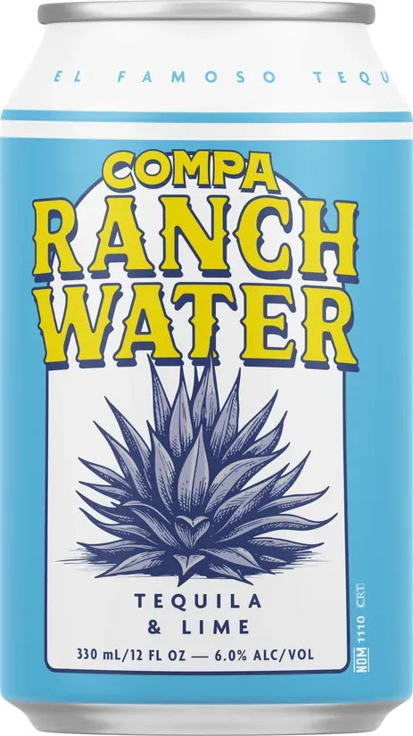 Compa Tequila Ranchwater Lime 6% 24 Pack Cans 330ml | Bottle Stop