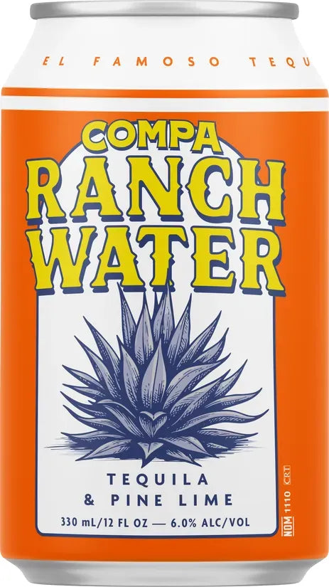 Compa Tequila Ranchwater Pine Lime 6% 24 Pack Cans 330ml | Bottle Stop